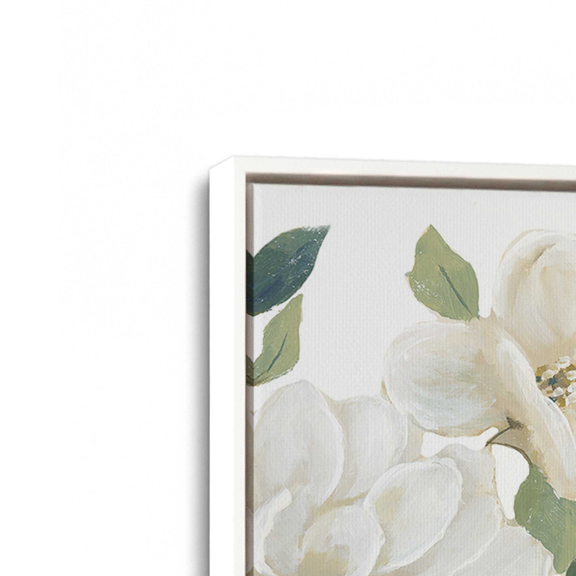 [Color:Opaque White], Picture of art in a White frame at an angle