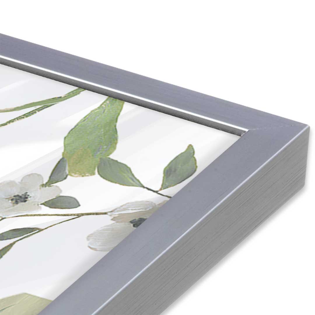 [Color:Polished Chrome], Picture of art in a Polished Chrome frame at an angle