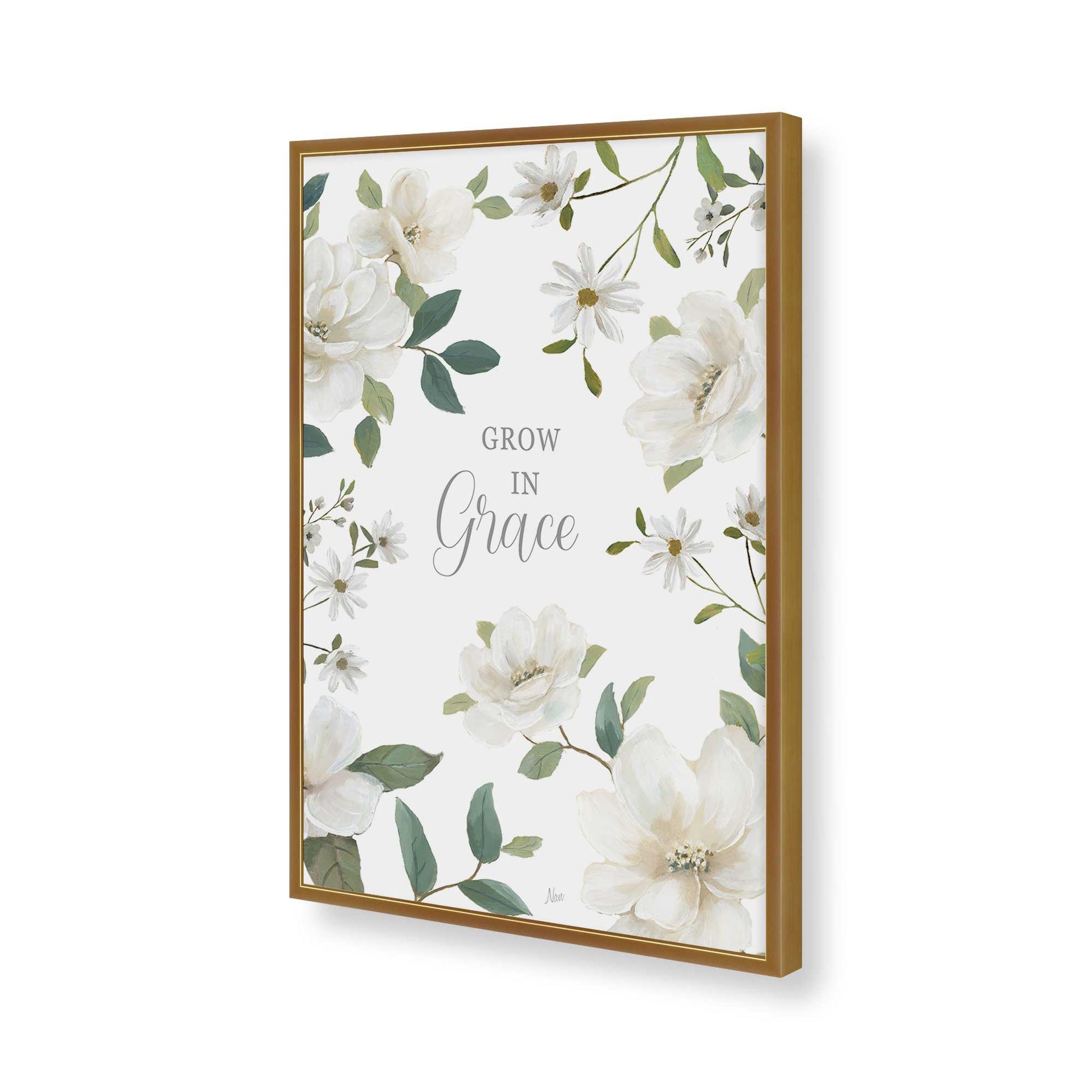 [Color:Polished Gold], Picture of art in a Polished Gold frame of the corner