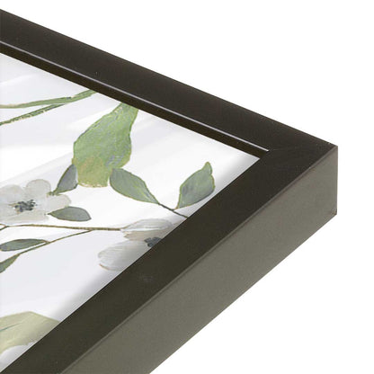 [Color:Satin Black], Picture of art in a Satin Black frame at an angle