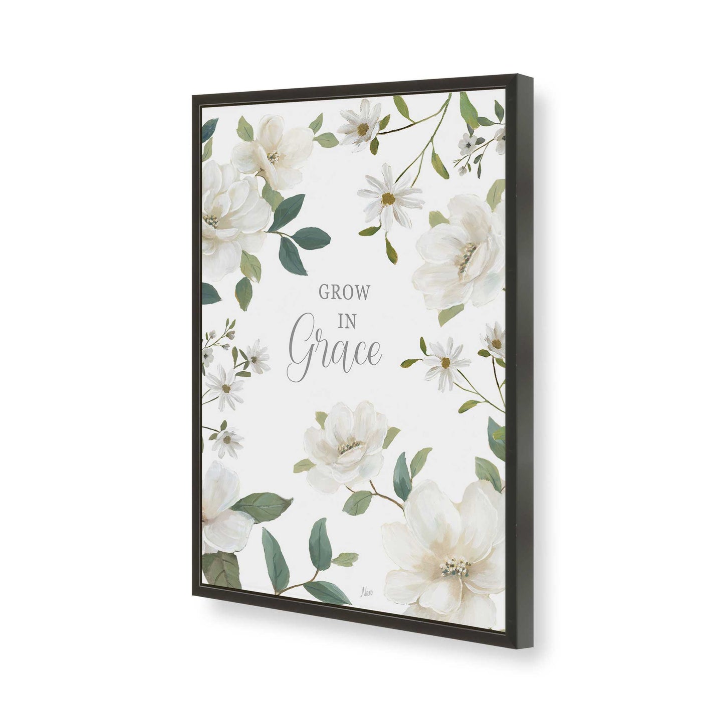 [Color:Satin Black], Picture of art in a Satin Black frame of the corner