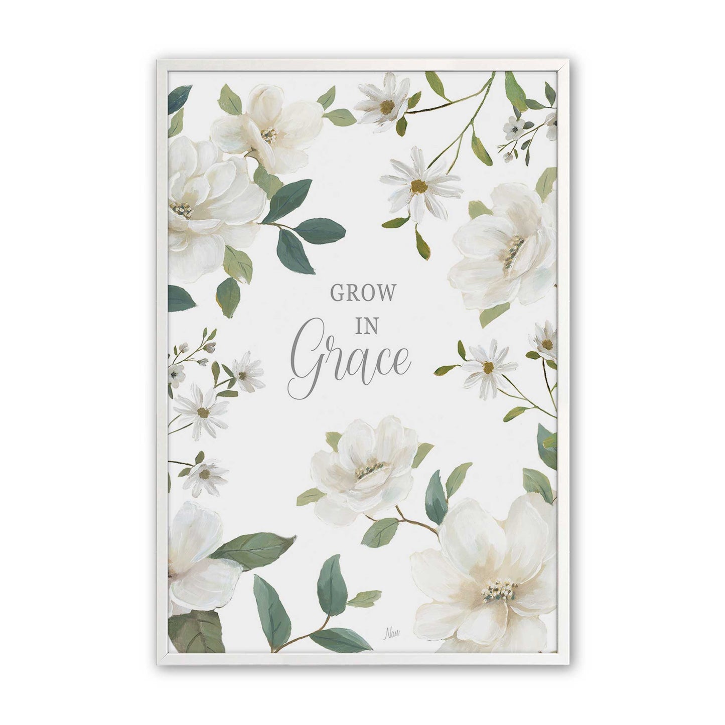[Color:Opaque White], Picture of art in a Opaque White frame