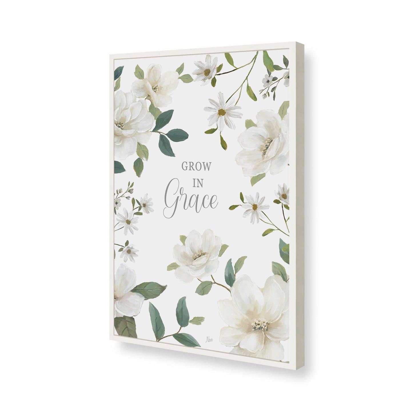 [Color:Opaque White], Picture of art in a Opaque White frame of the corner