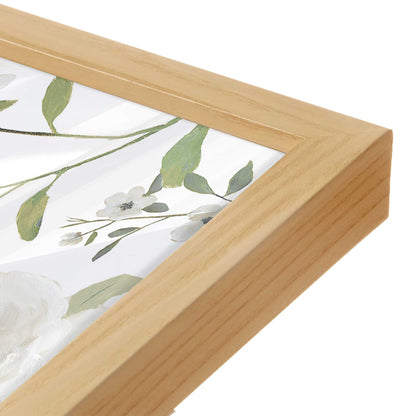 [Color:American Maple], Picture of art in a American Maple frame at an angle