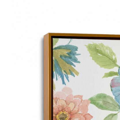 [Color:Polished Gold], Picture of art in a Polished Gold frame at an angle