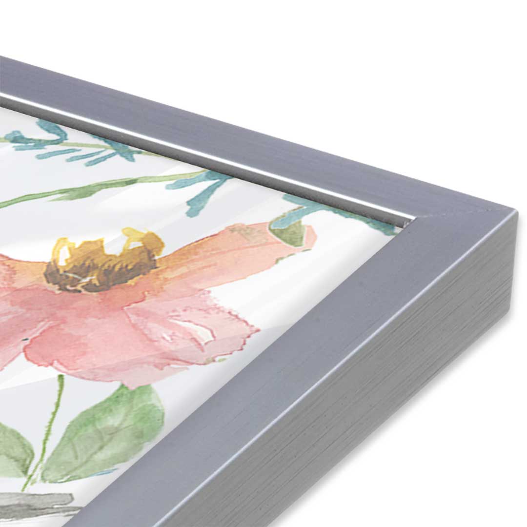 [Color:Polished Chrome], Picture of art in a Polished Chrome frame at an angle