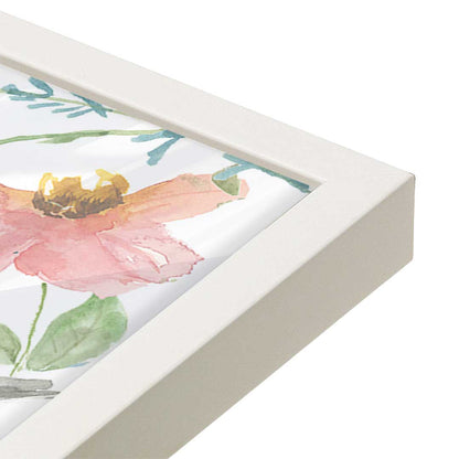 [Color:Opaque White], Picture of art in a Opaque White frame at an angle