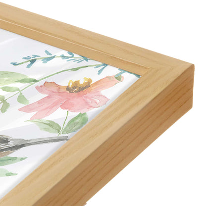 [Color:American Maple], Picture of art in a American Maple frame at an angle