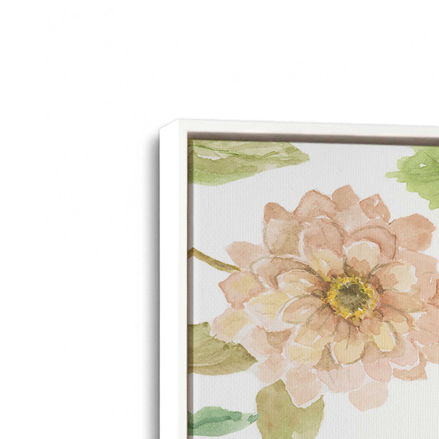 [Color:Opaque White], Picture of art in a White frame at an angle