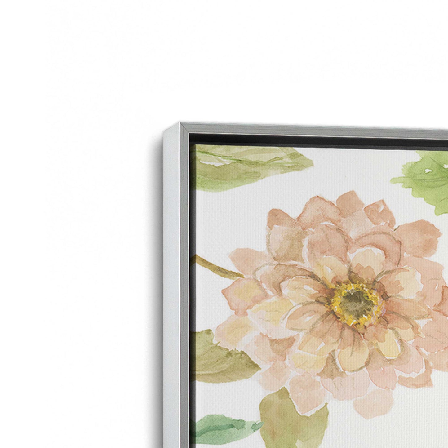 [Color:Polished Chrome], Picture of art in a Polished Chrome frame at an angle