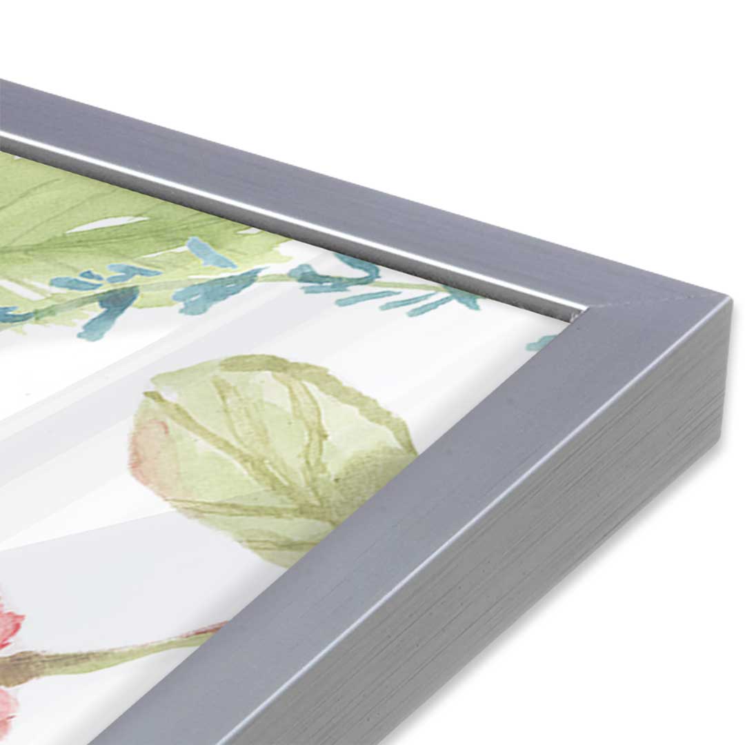 [Color:Polished Chrome], Picture of art in a Polished Chrome frame at an angle