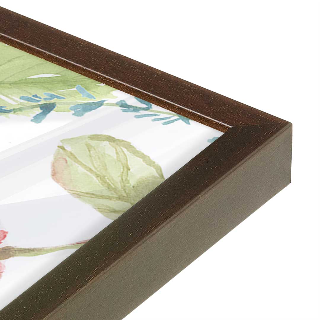 [Color:Belvinder Brown], Picture of art in a Belvinder Brown frame at an angle