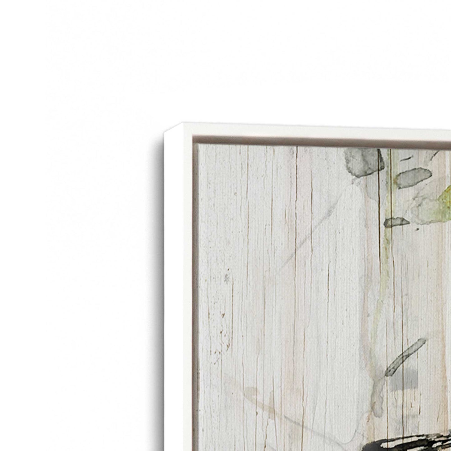 [Color:Opaque White], Picture of art in a White frame at an angle