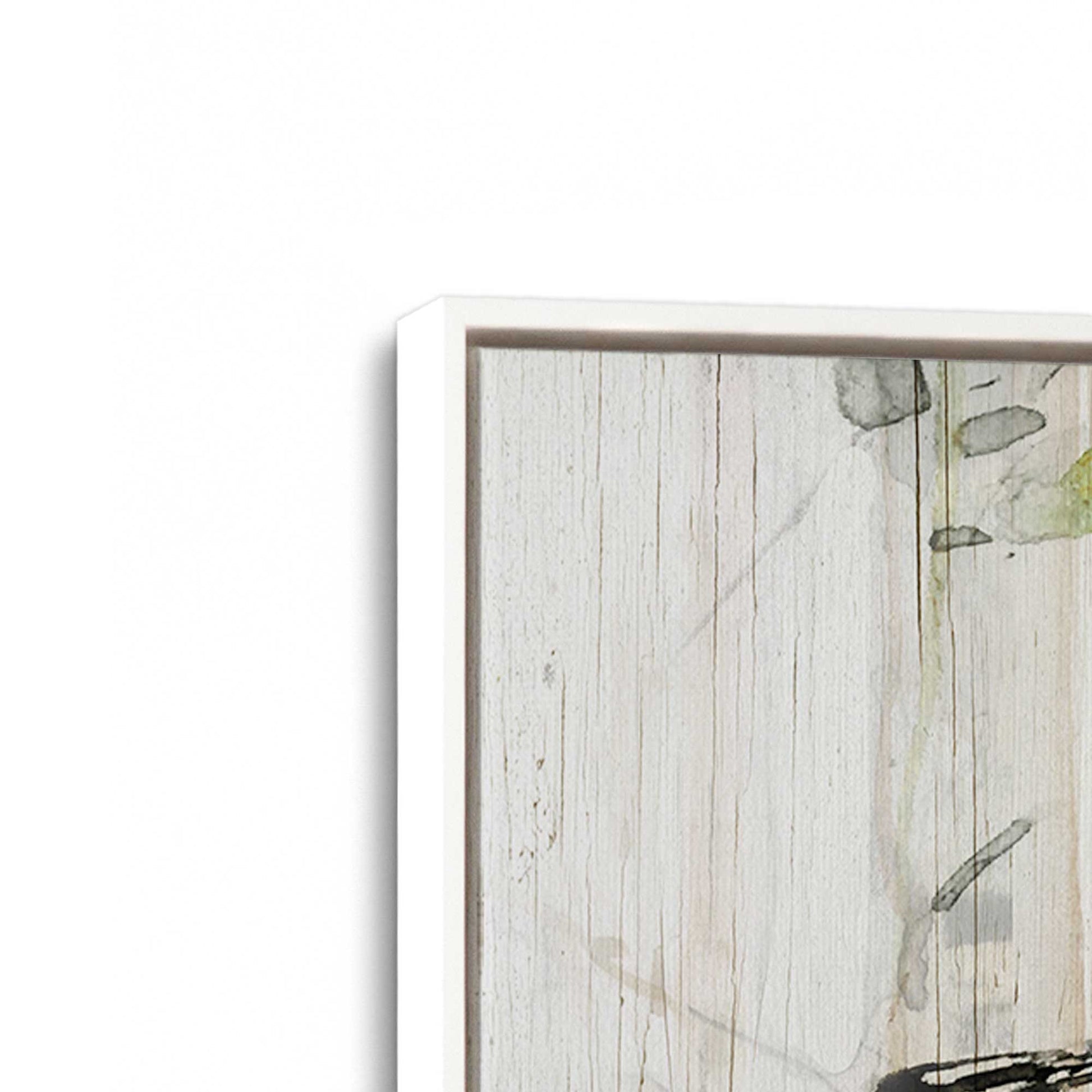 [Color:Opaque White], Picture of art in a White frame at an angle