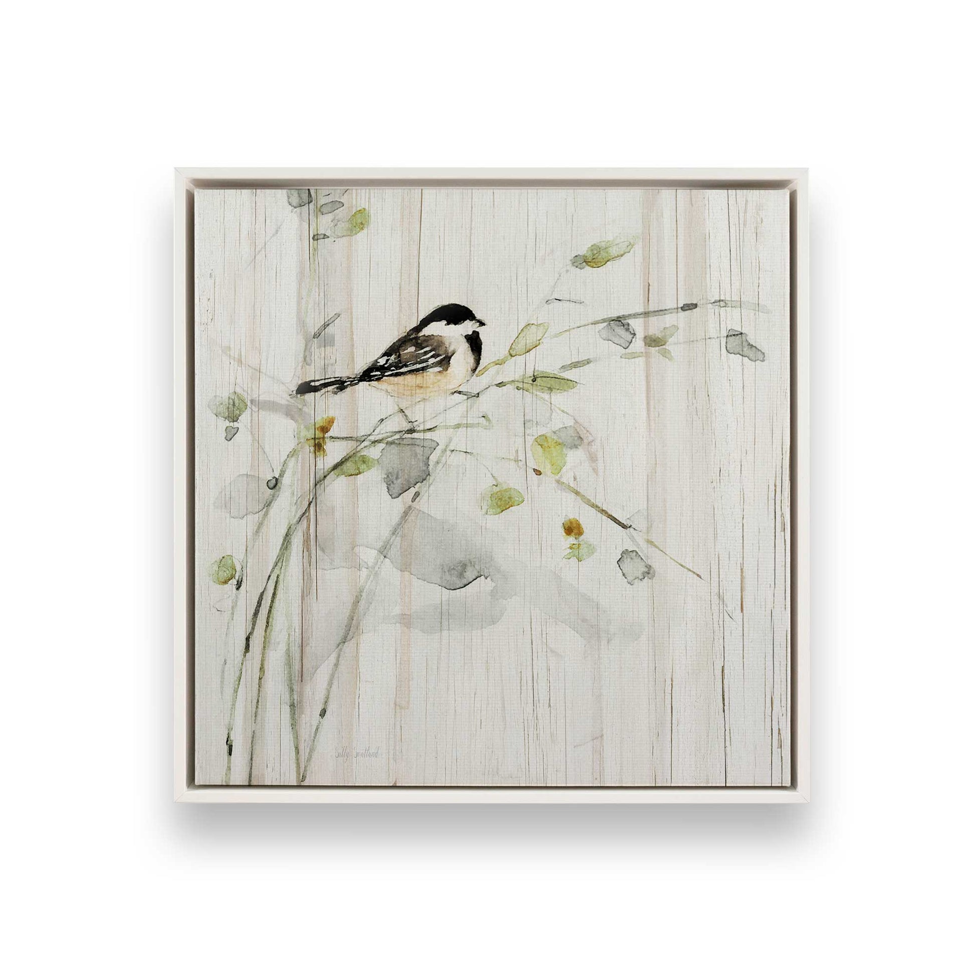[Color:Opaque White], Picture of art in a White frame