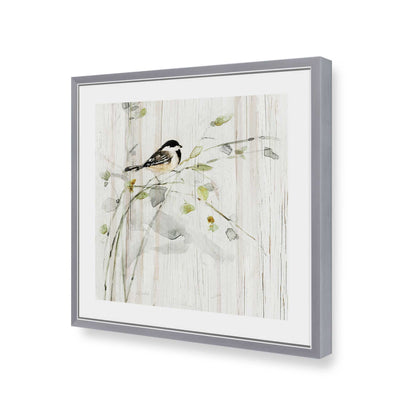 [Color:Polished Chrome], Picture of art in a Polished Chrome frame of the corner