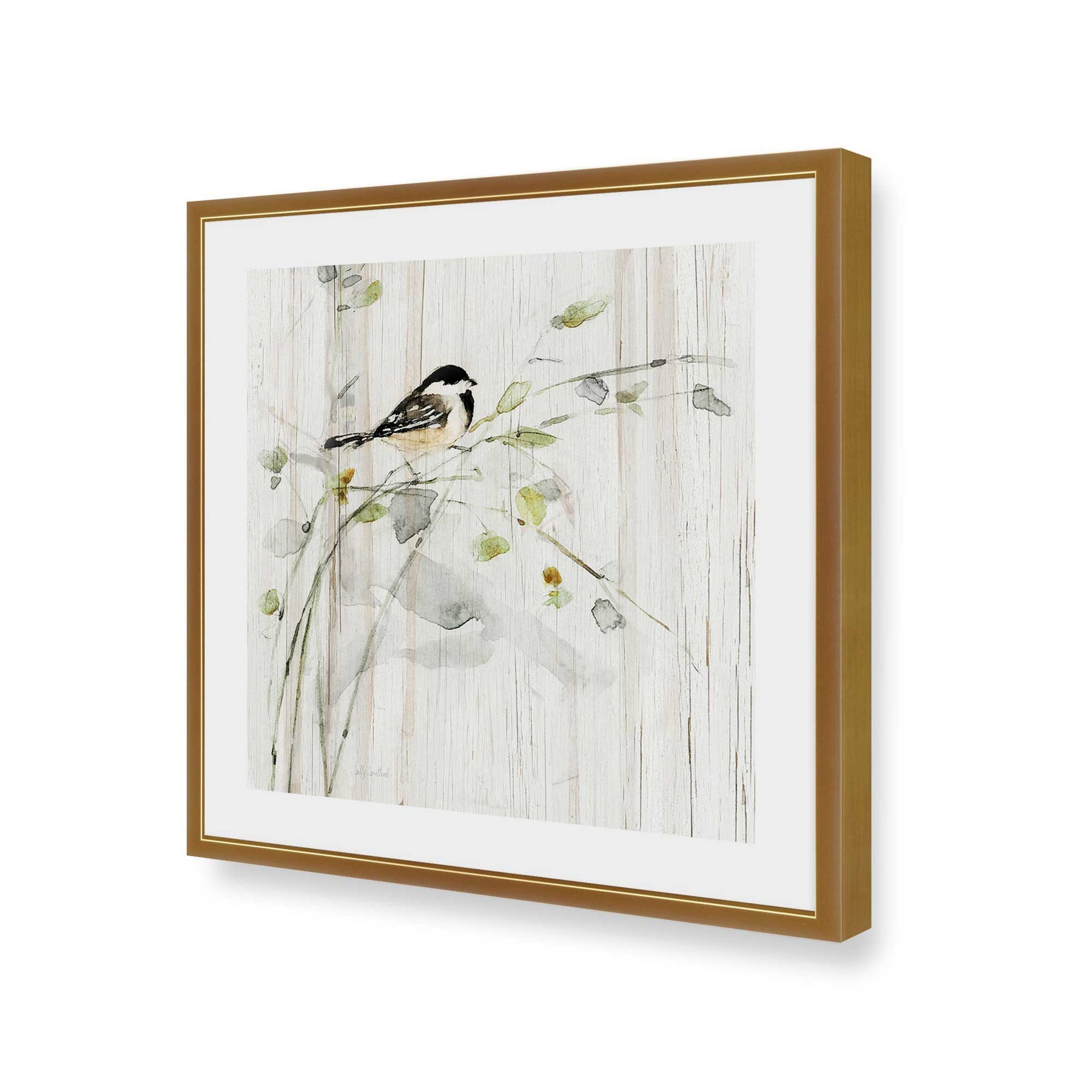 [Color:Polished Gold], Picture of art in a Polished Gold frame of the corner