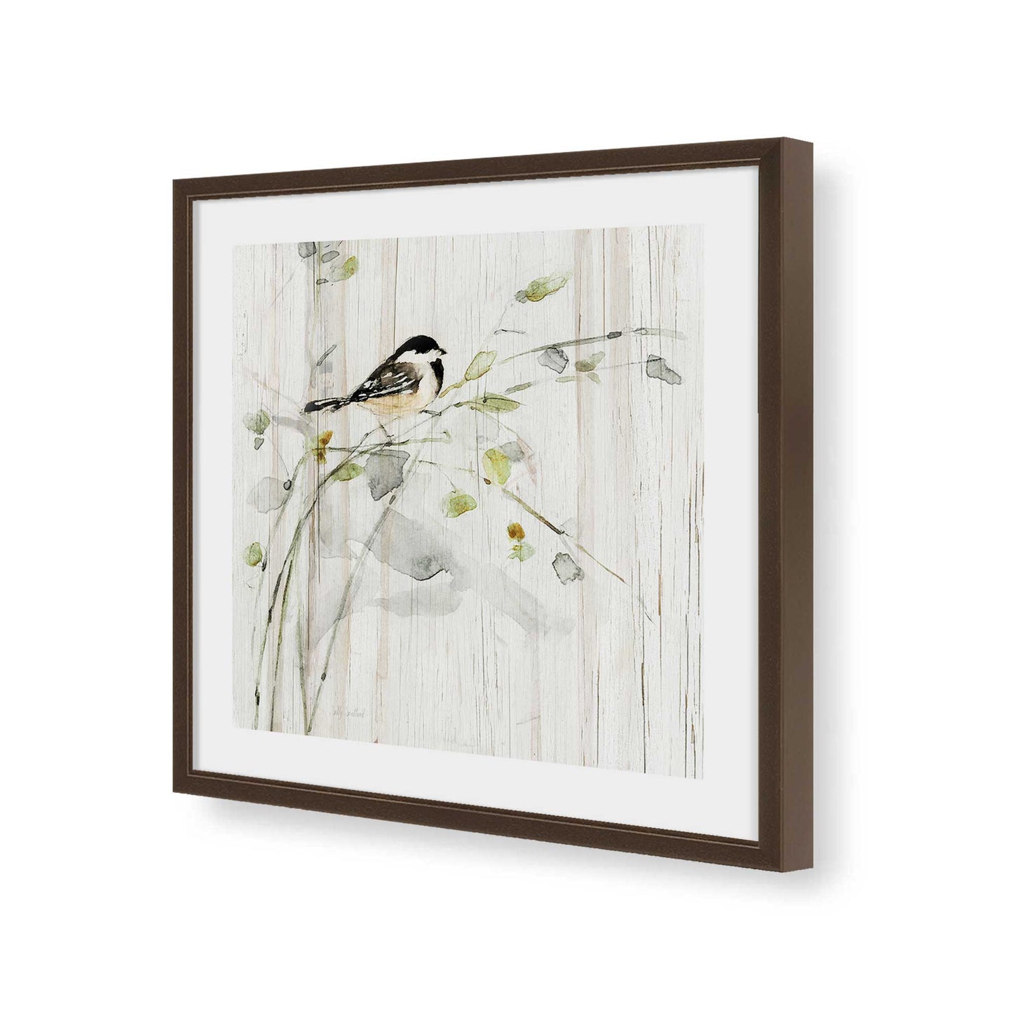 [Color:Espresso], Picture of art in a Espresso frame of the corner