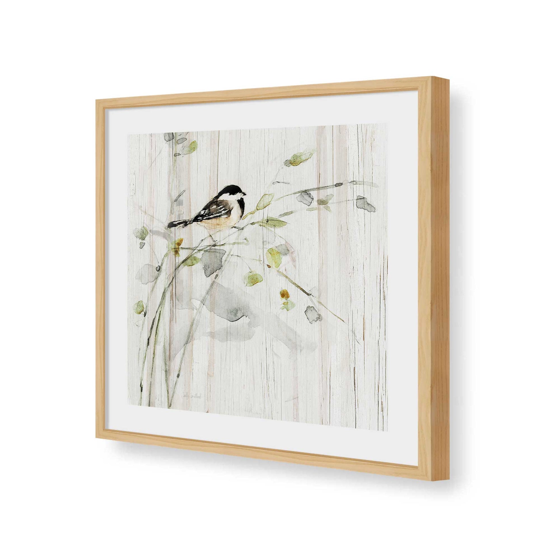 [Color:American Maple], Picture of art in a American Maple frame of the corner