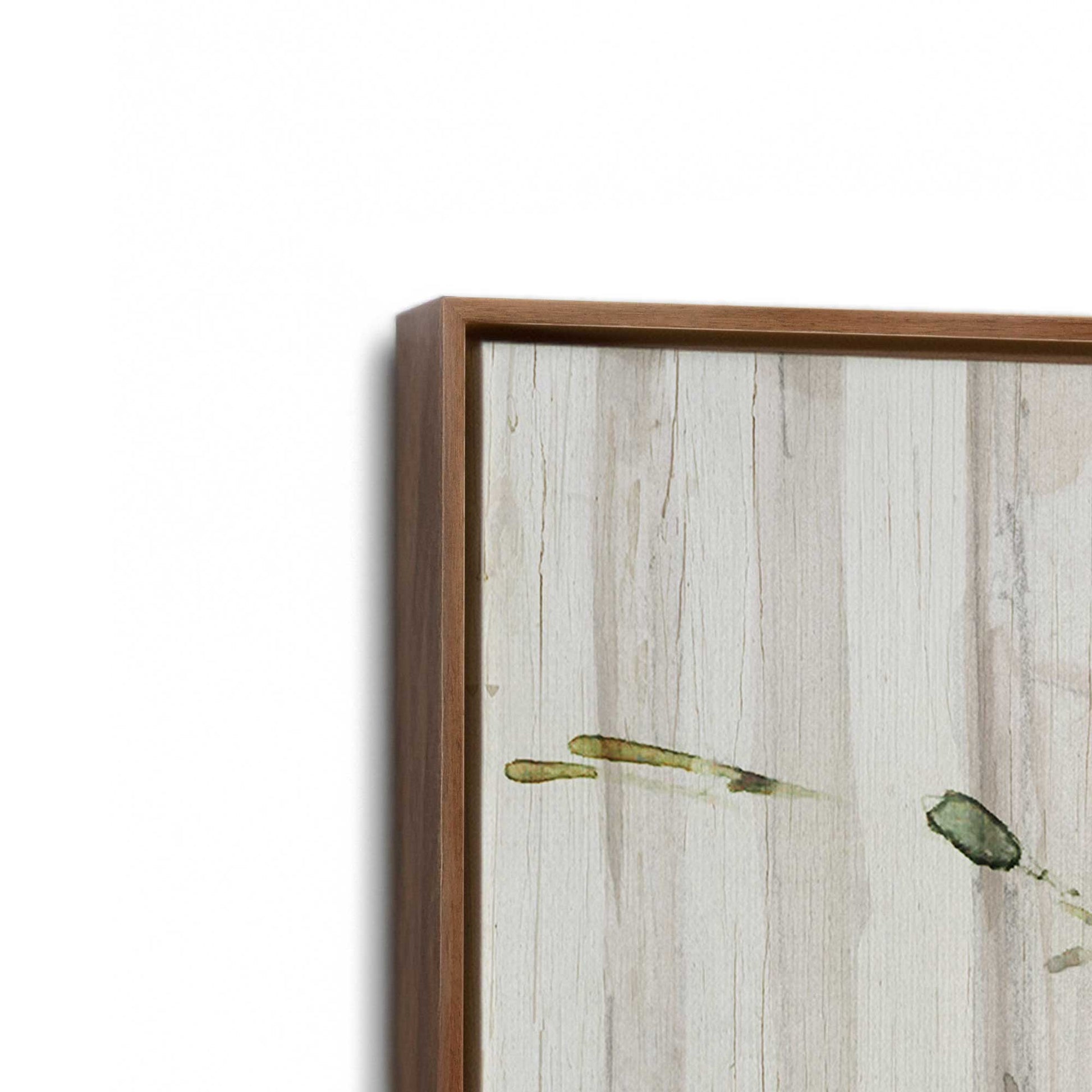 [Color:Walnut], Picture of art in a Walnut frame at an angle
