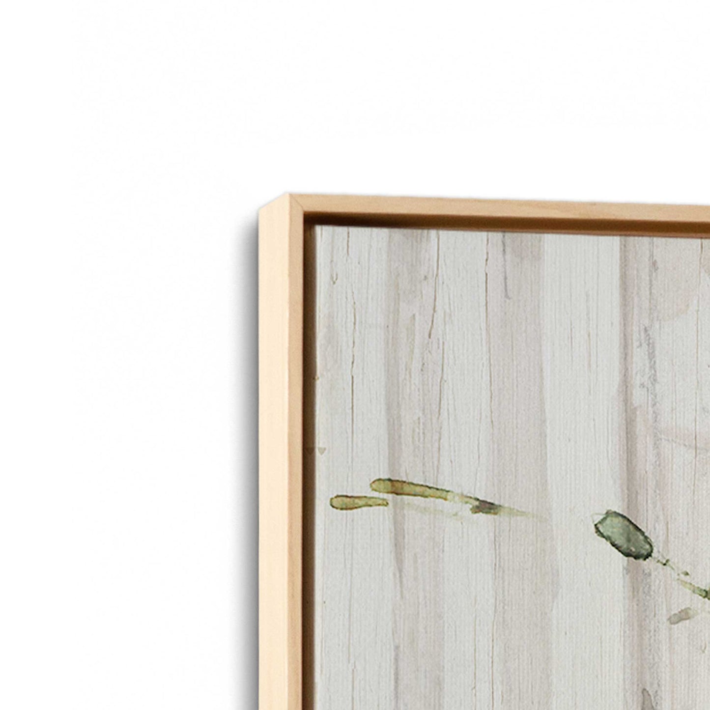 [Color:American Maple], Picture of art in a American Maple frame at an angle