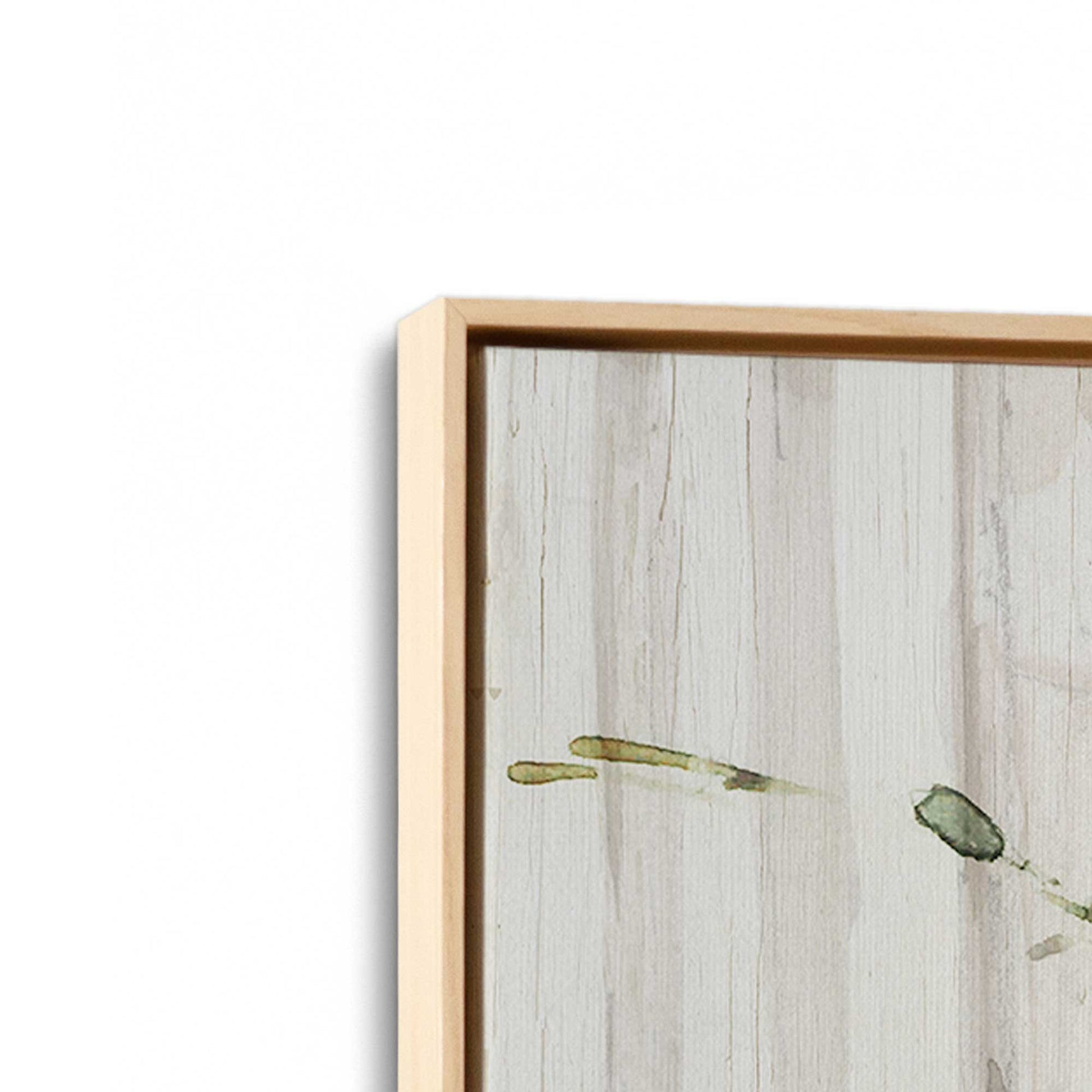[Color:American Maple], Picture of art in a American Maple frame at an angle