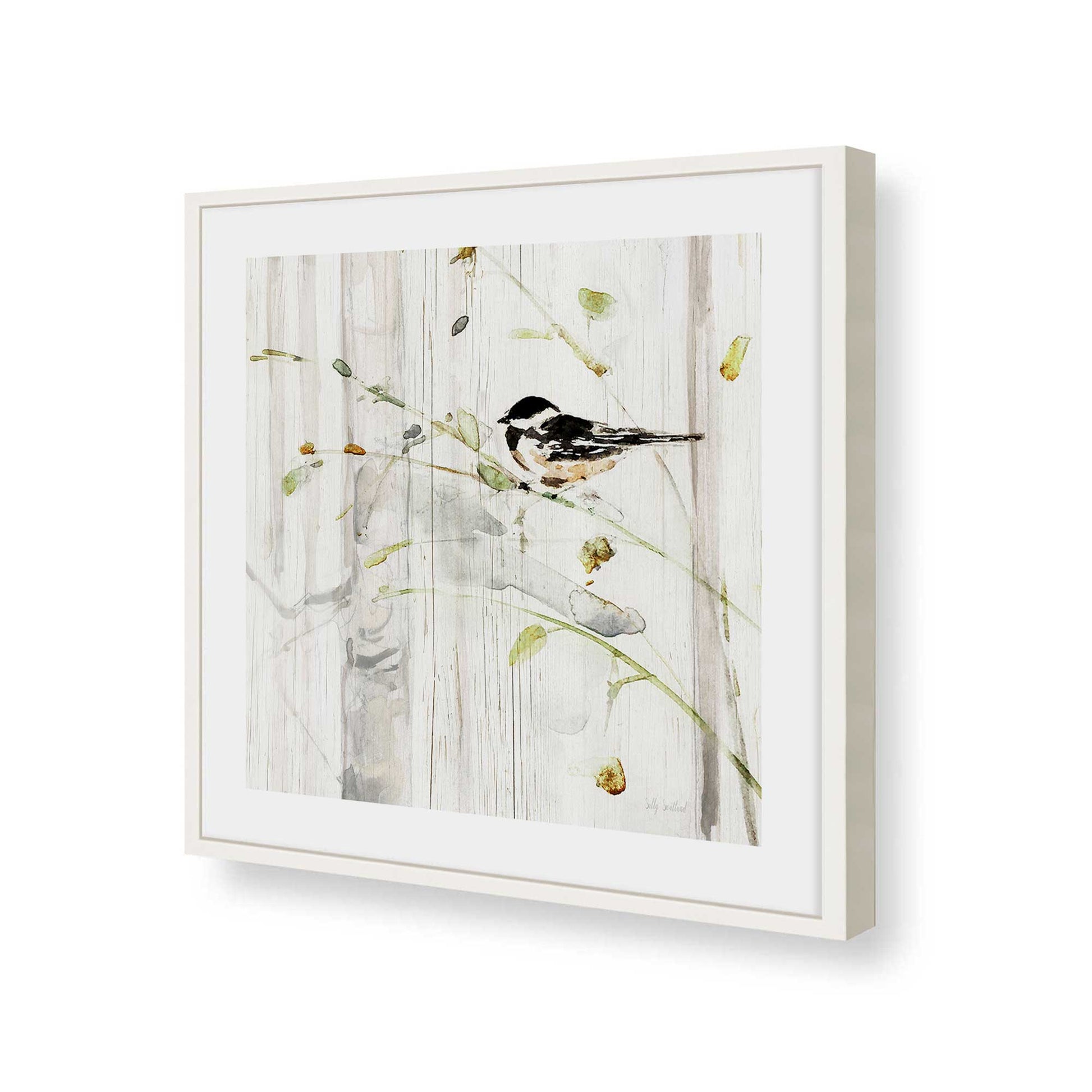 [Color:Opaque White], Picture of art in a Opaque White frame of the corner