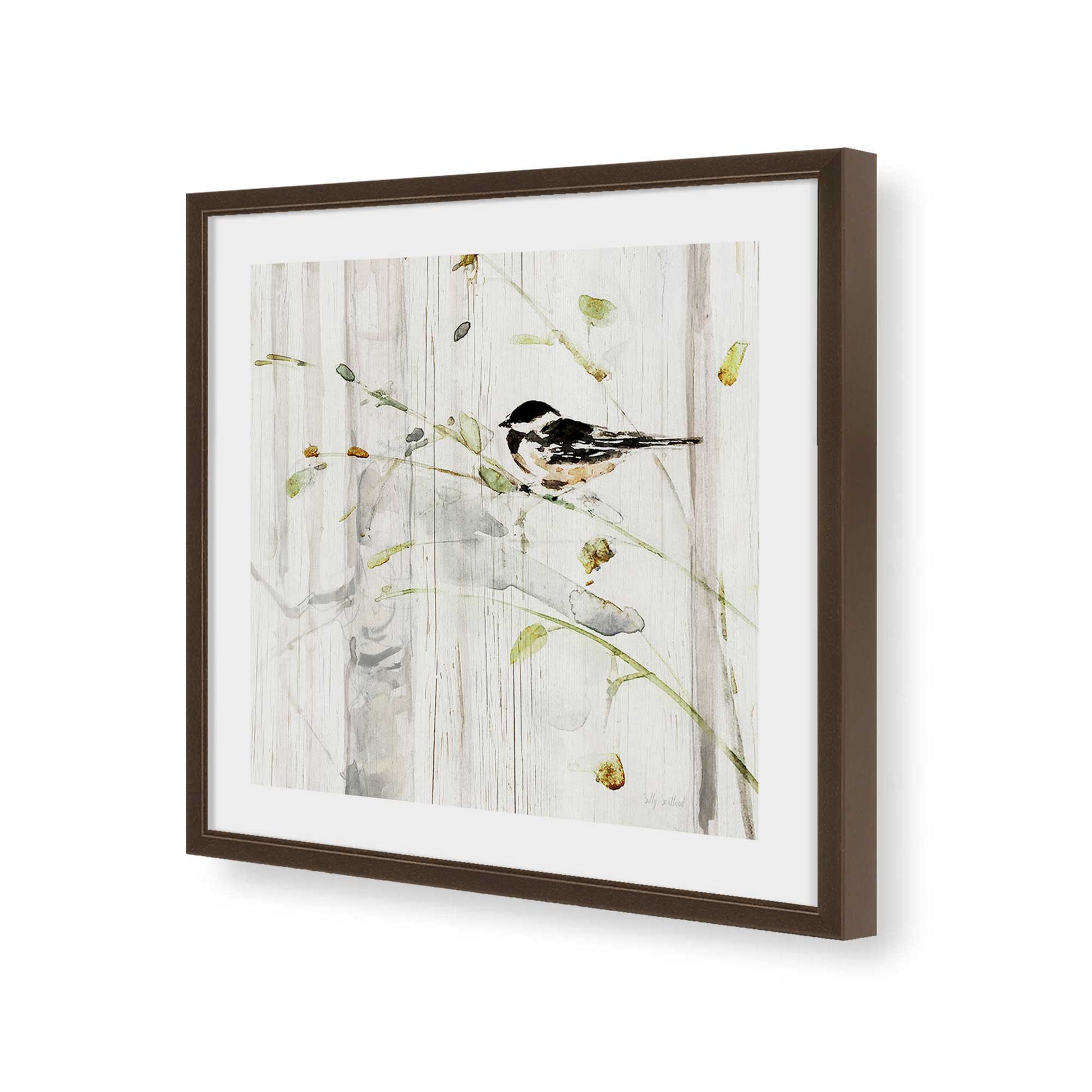 [Color:Espresso], Picture of art in a Espresso frame of the corner