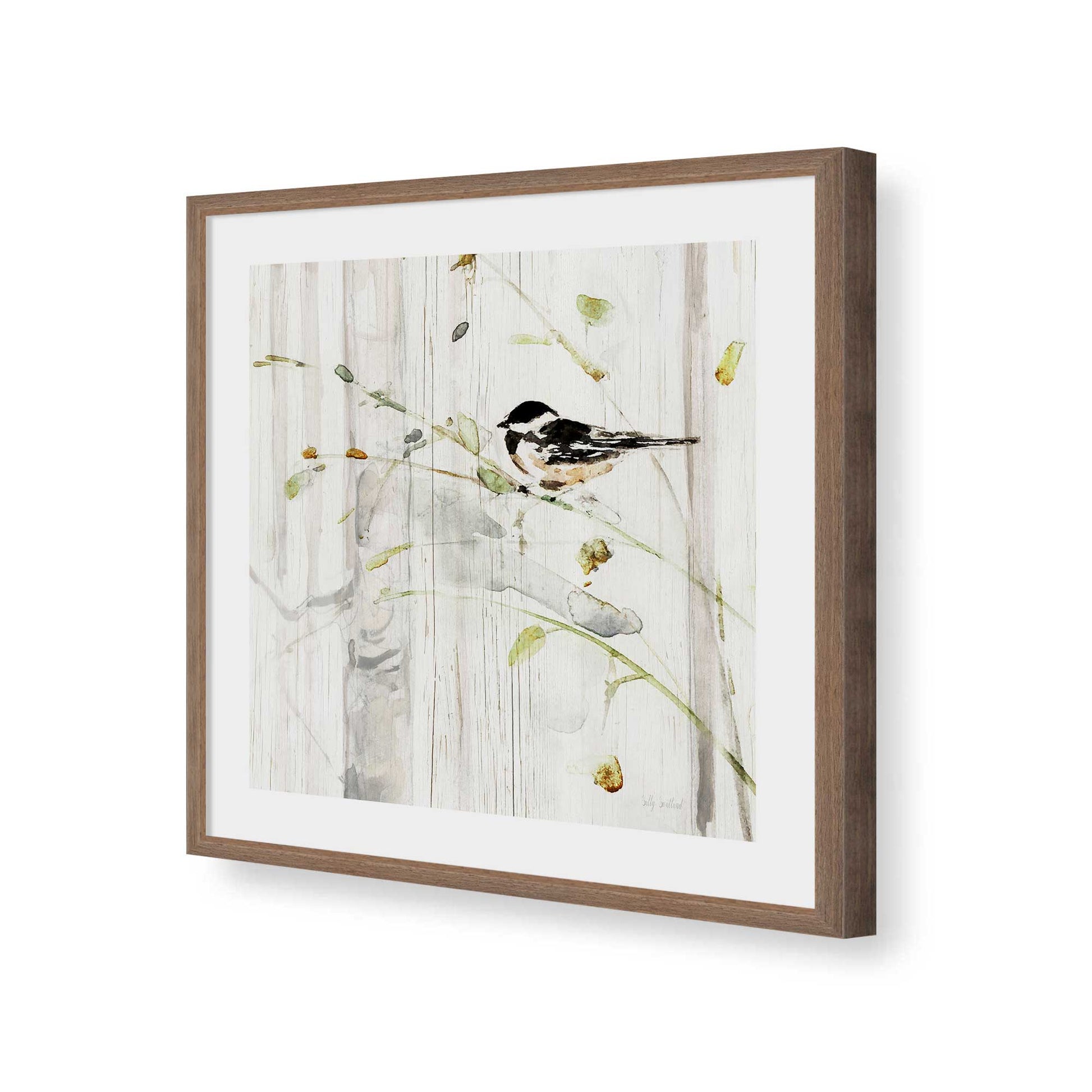 [Color:Walnut], Picture of art in a Walnut frame of the corner