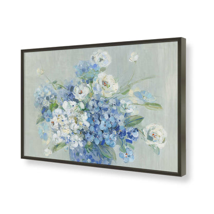 [Color:Satin Black], Picture of art in a Satin Black frame of the corner