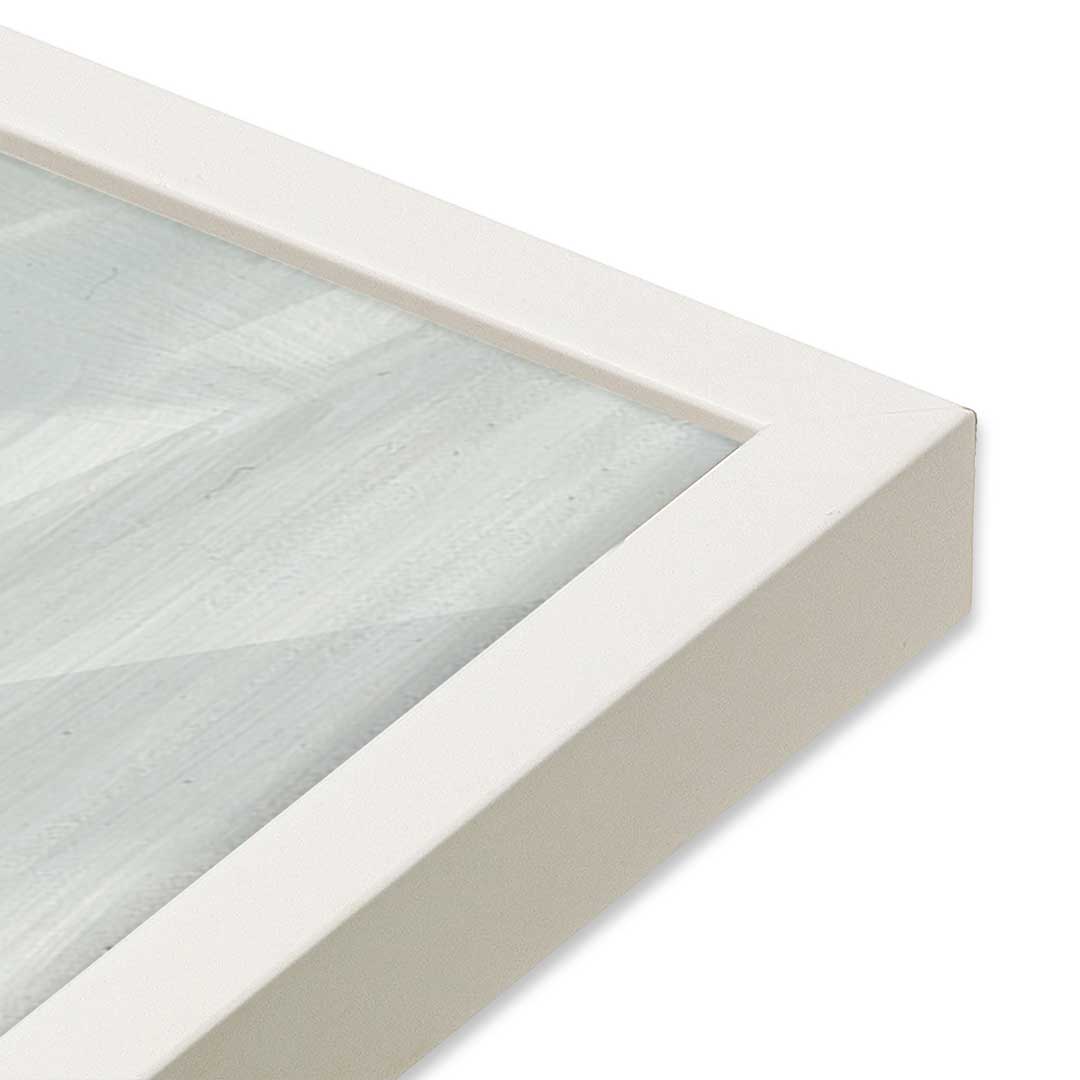 [Color:Opaque White], Picture of art in a Opaque White frame at an angle