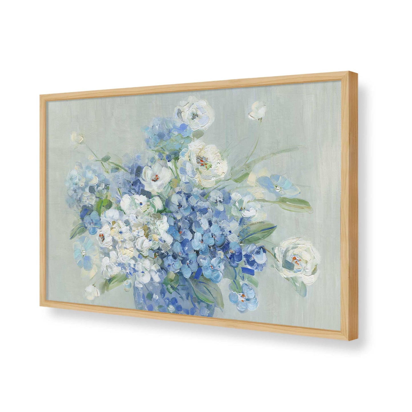 [Color:American Maple], Picture of art in a American Maple frame of the corner