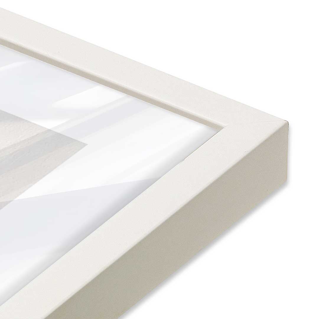 [Color:Opaque White], Picture of art in a Opaque White frame at an angle