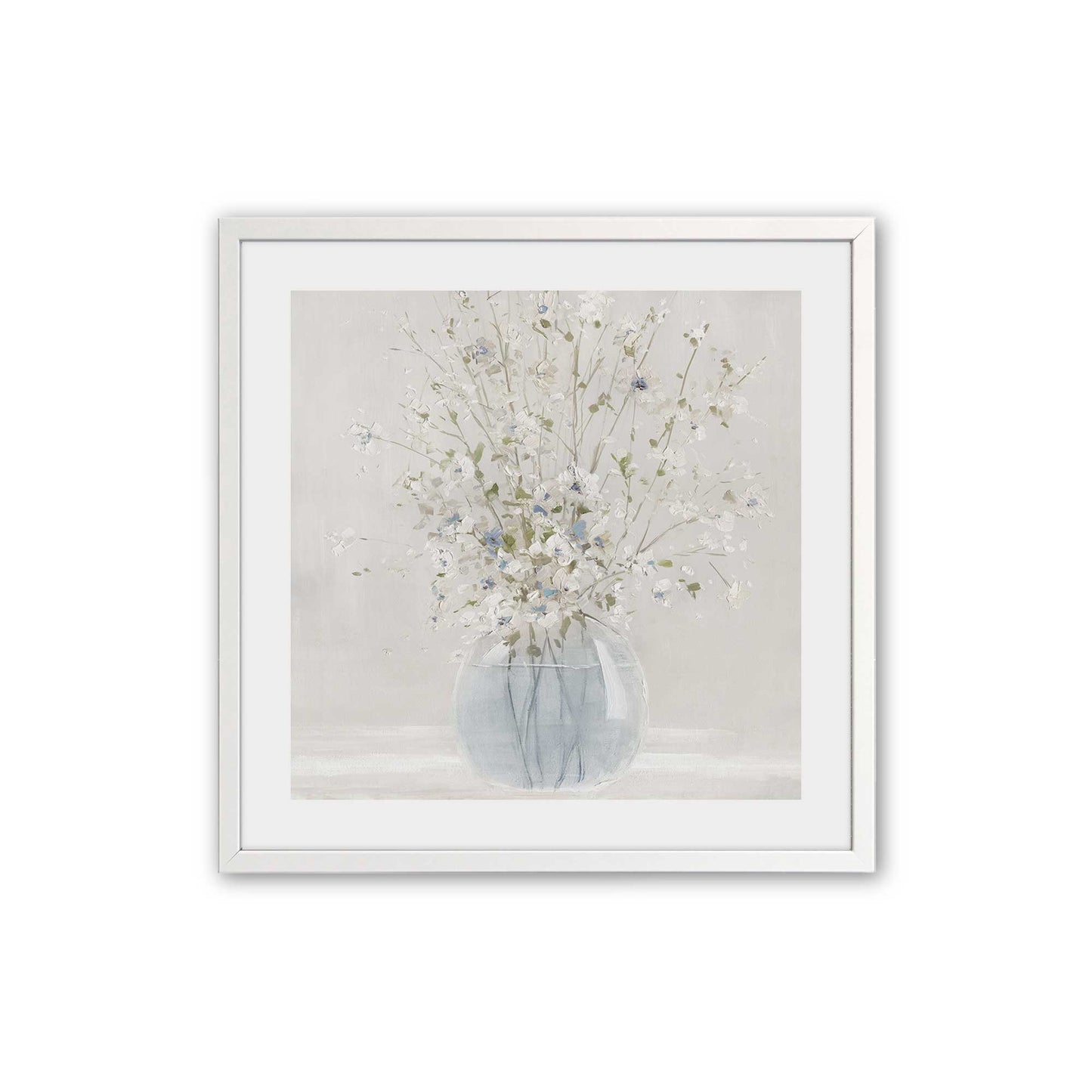 [Color:Opaque White], Picture of art in an Opaque White frame