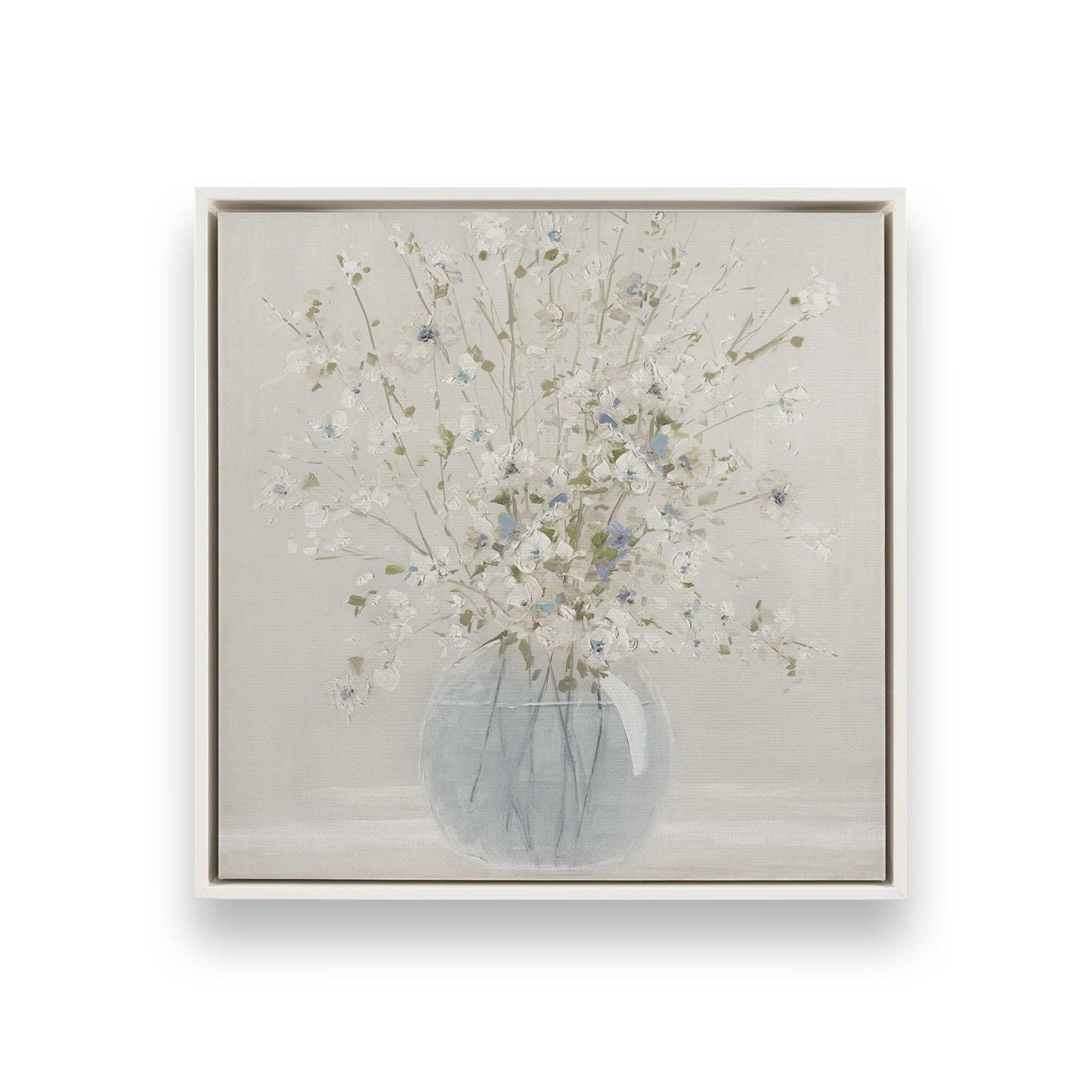 [Color:Opaque White], Picture of art in a White frame