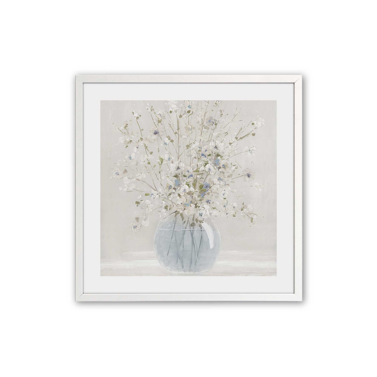 [Color:Opaque White], Picture of art in an Opaque White frame