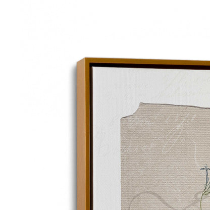 [Color:Polished Gold], Picture of art in a Polished Gold frame at an angle