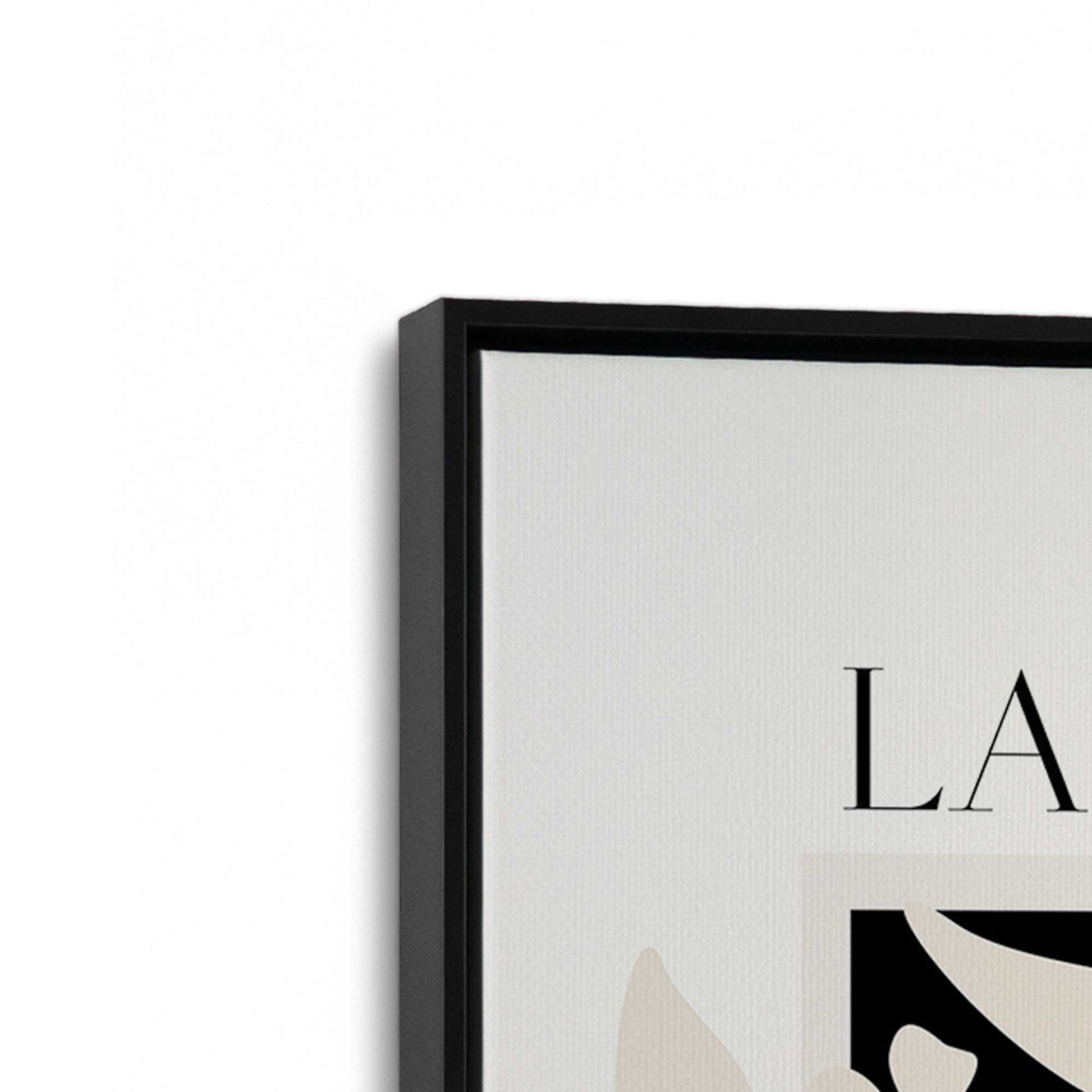 [Color:Satin Black], Picture of art in a Satin Black frame at an angle