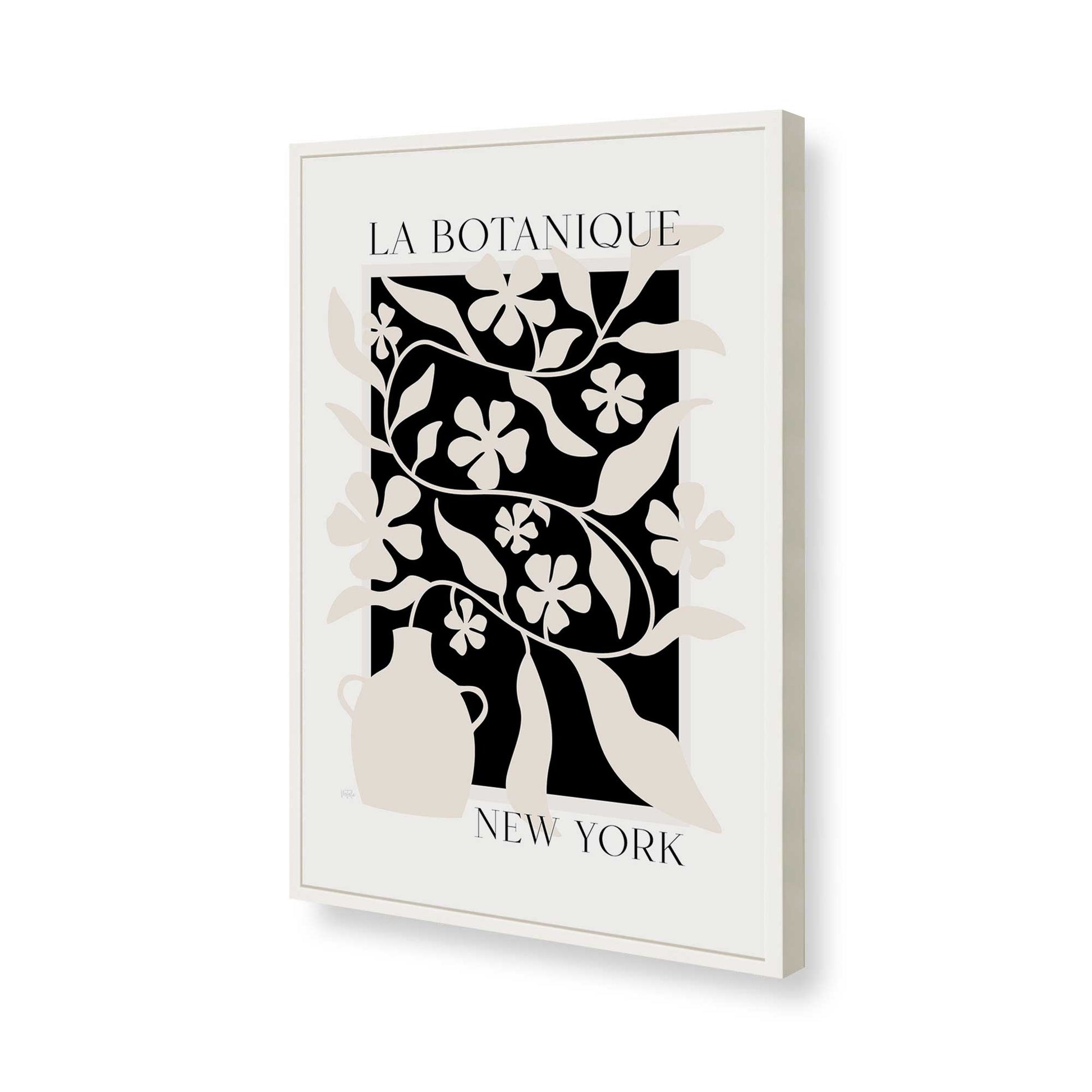 [Color:Opaque White], Picture of art in a Opaque White frame of the corner
