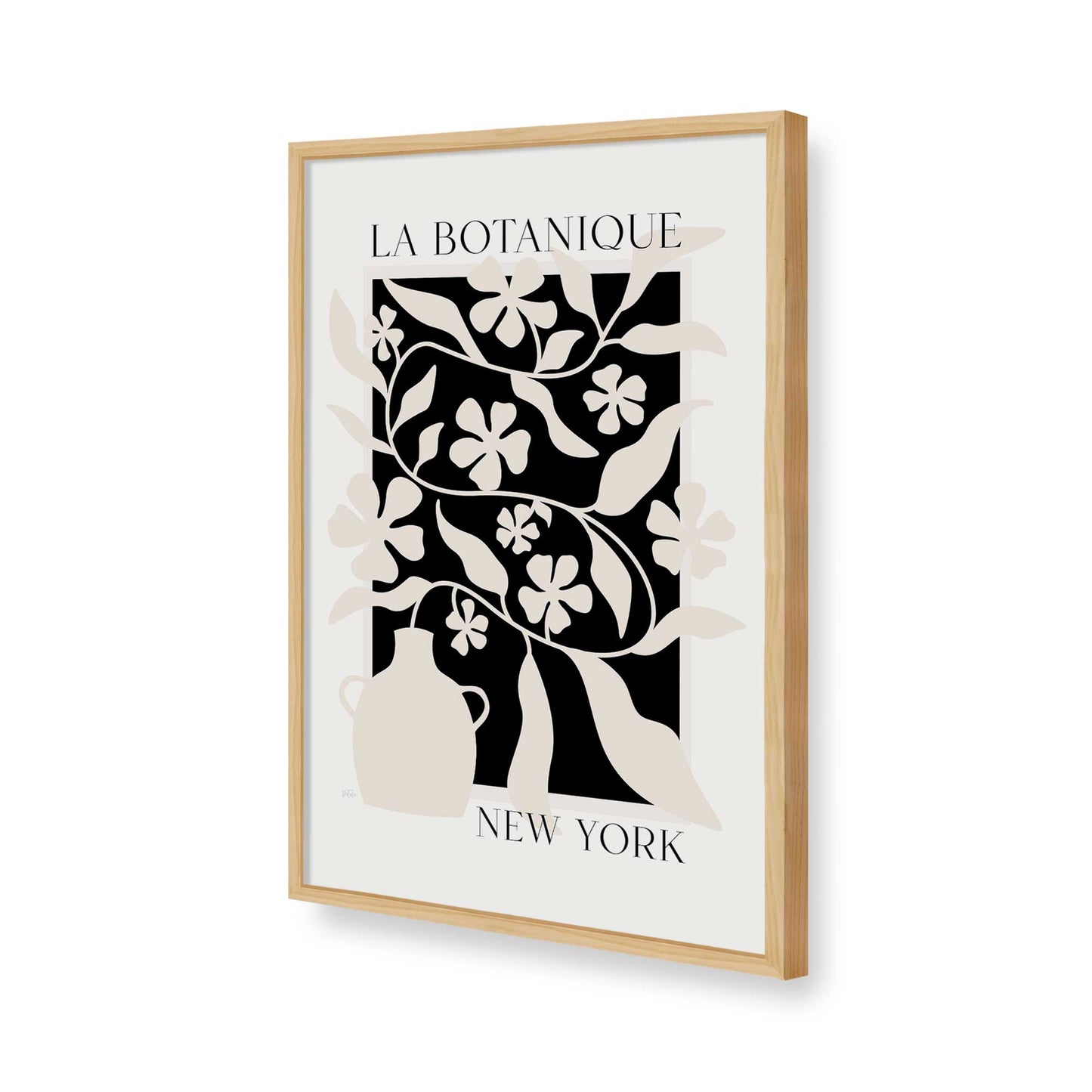 [Color:American Maple], Picture of art in a American Maple frame of the corner