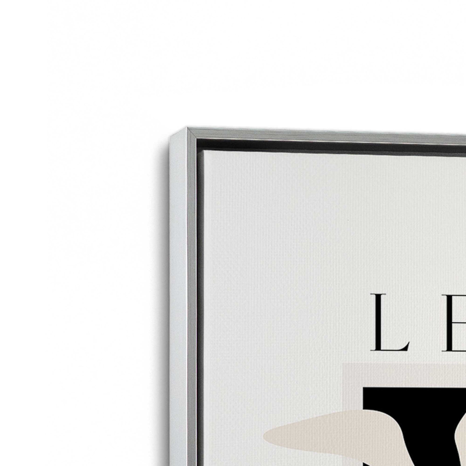 [Color:Polished Chrome], Picture of art in a Polished Chrome frame at an angle