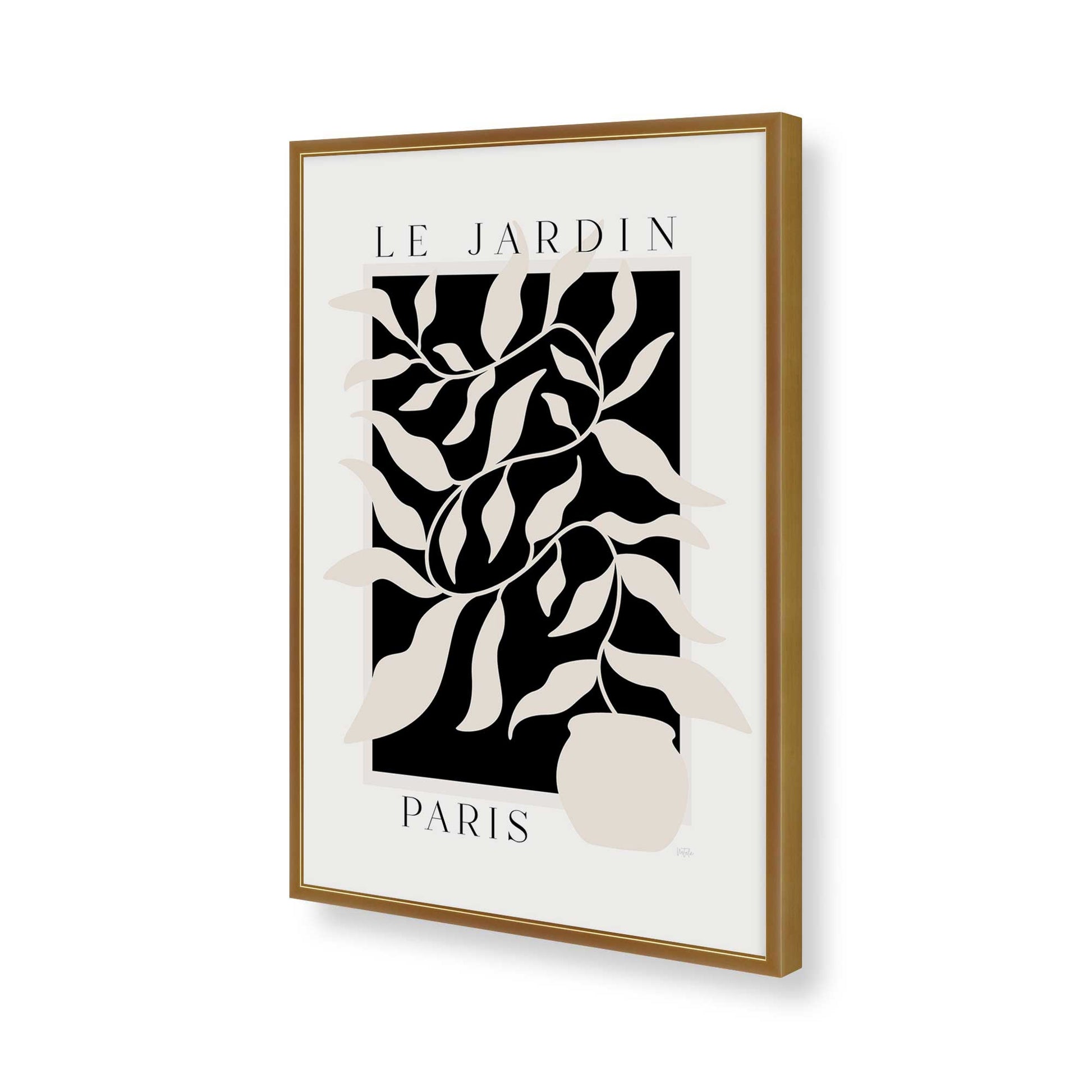 [Color:Polished Gold], Picture of art in a Polished Gold frame of the corner