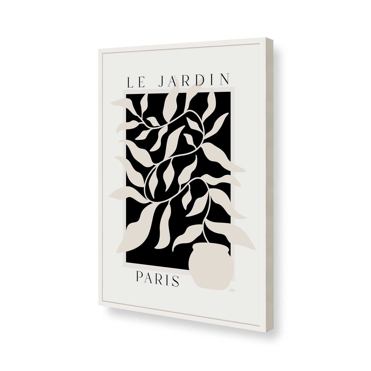 [Color:Opaque White], Picture of art in a Opaque White frame of the corner