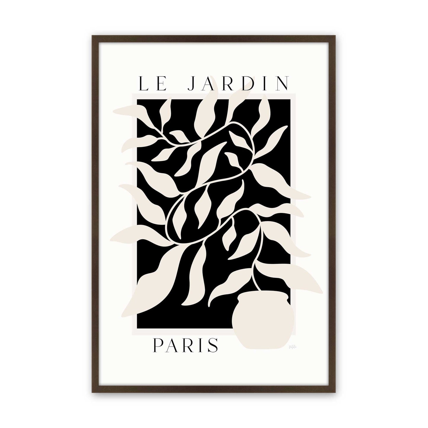 [Color:Brown], Picture of art in a Brown frame