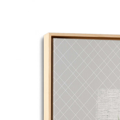 [Color:American Maple], Picture of art in a American Maple frame at an angle