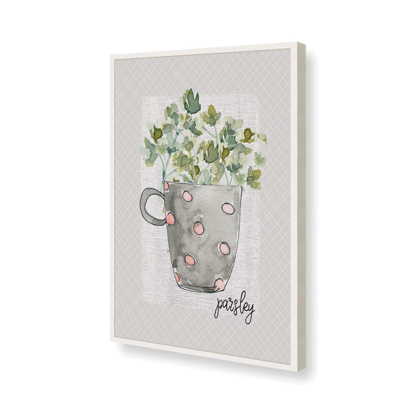 [Color:Opaque White], Picture of art in a Opaque White frame of the corner