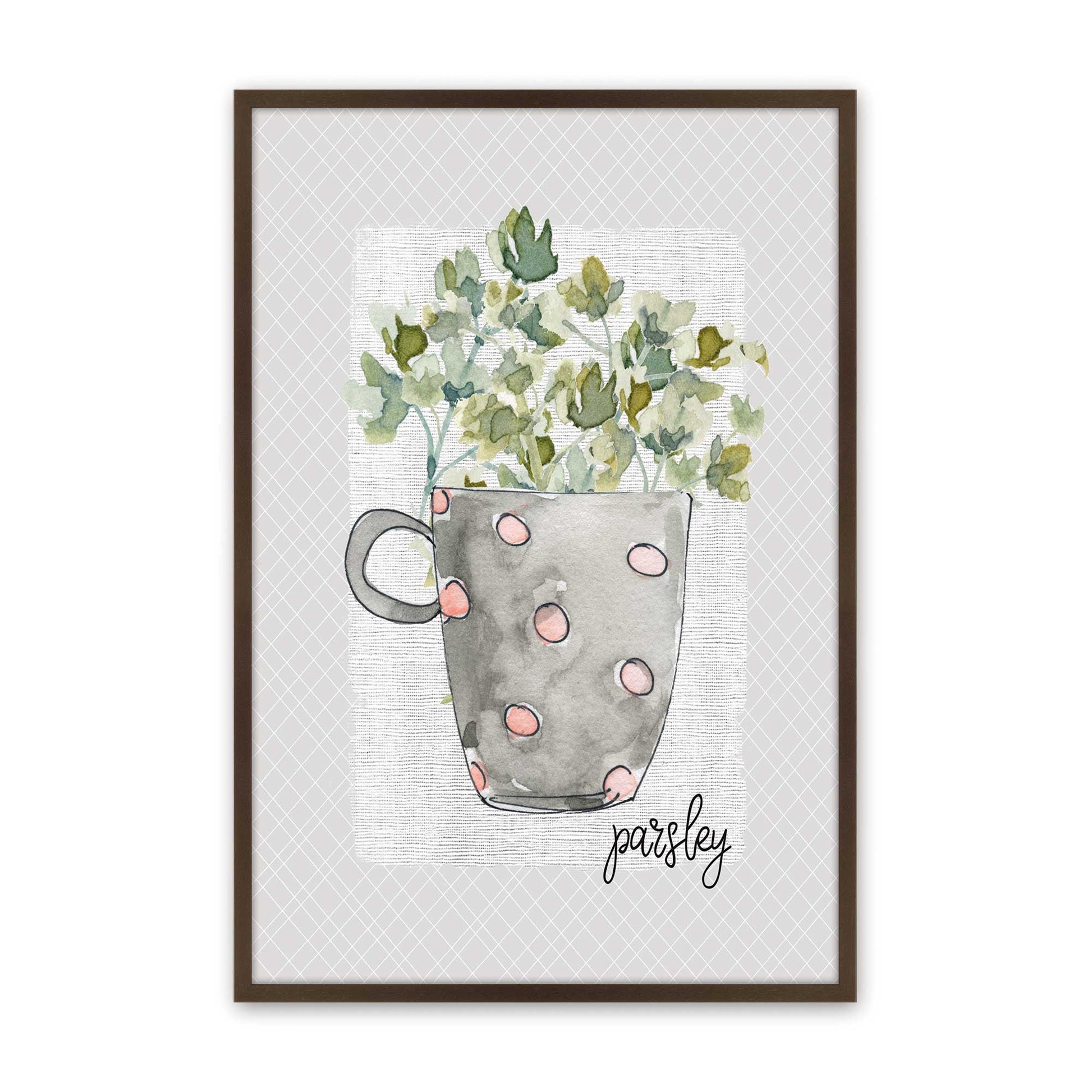 [Color:Belvinder Brown], Picture of art in a Belvinder Brown frame