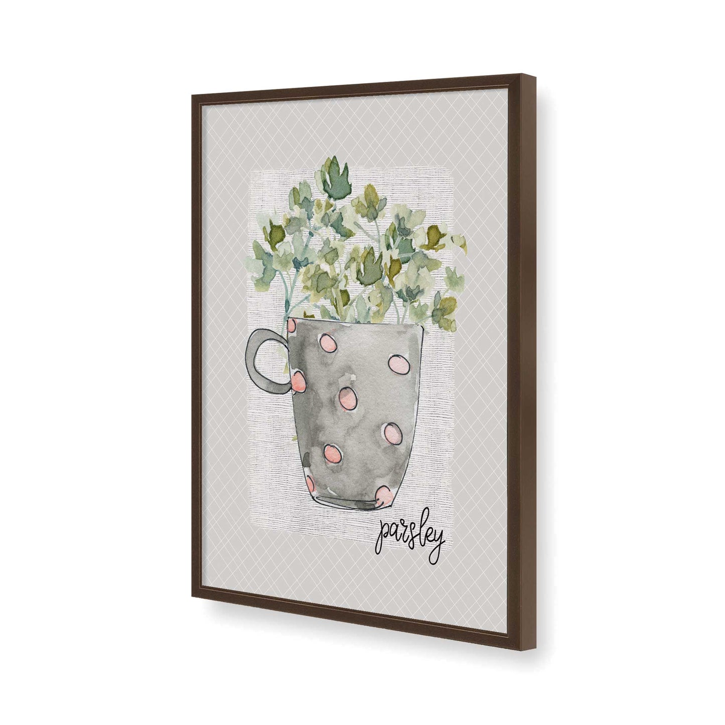 [Color:Belvinder Brown], Picture of art in a Belvinder Brown frame of the corner