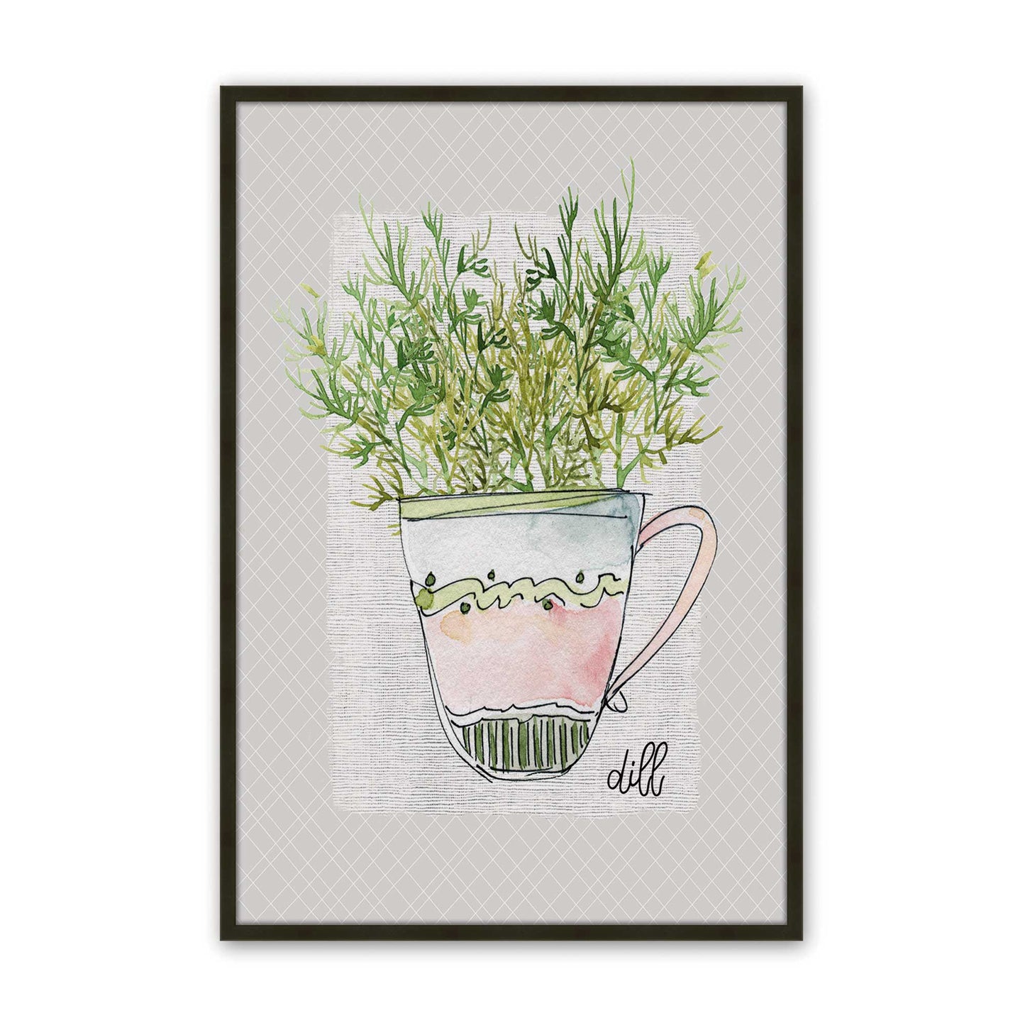 [Color:Satin Black], Picture of art in a Satin Black frame
