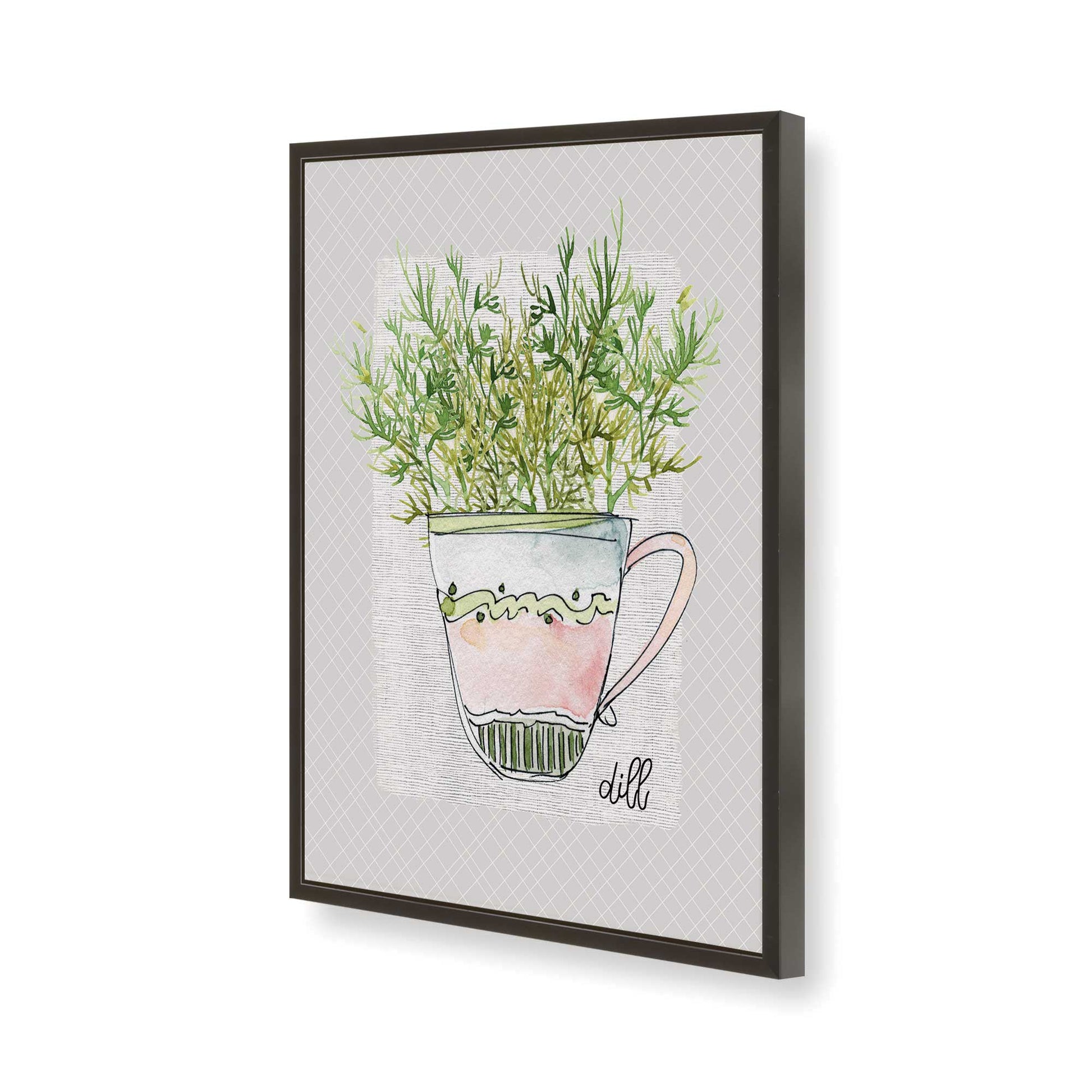 [Color:Satin Black], Picture of art in a Satin Black frame of the corner